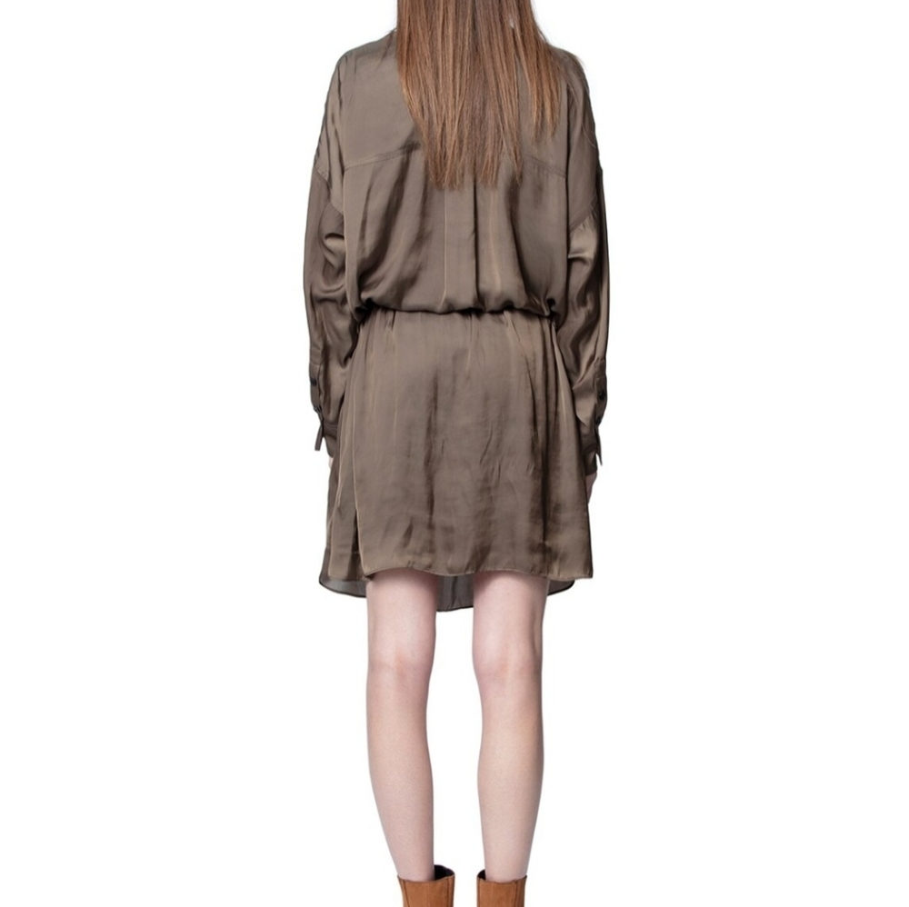 ZADIG & VOLTAIRE Romeo Satin Robe Dress. - Picture 2 of 16